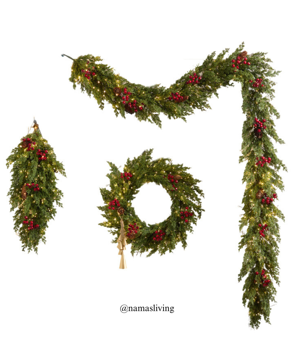 Red Berry & Cedar Christmas Decor