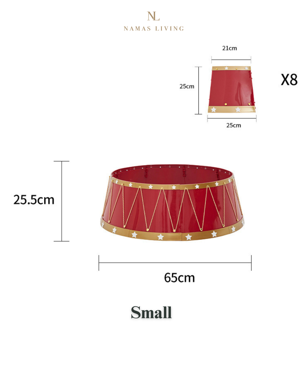 Christmas Drum Tree Collar
