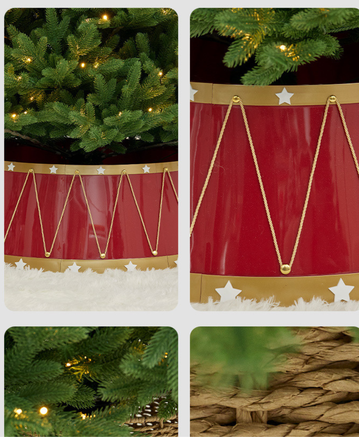 Christmas Drum Tree Collar