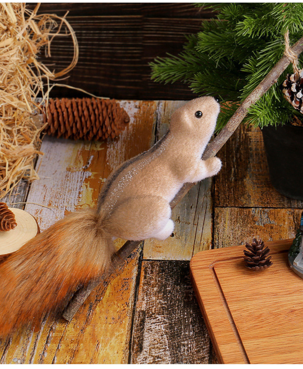 Magical Pine Grove Squirrel Decoration