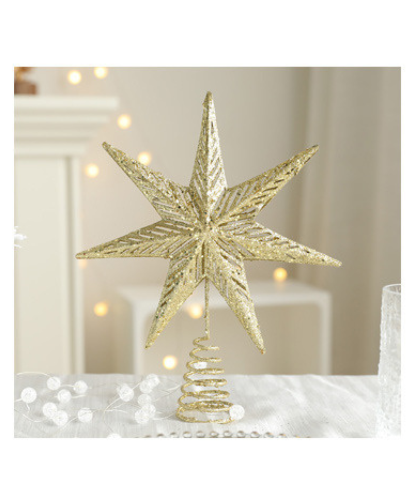 Sparkling Star Christmas Tree Topper