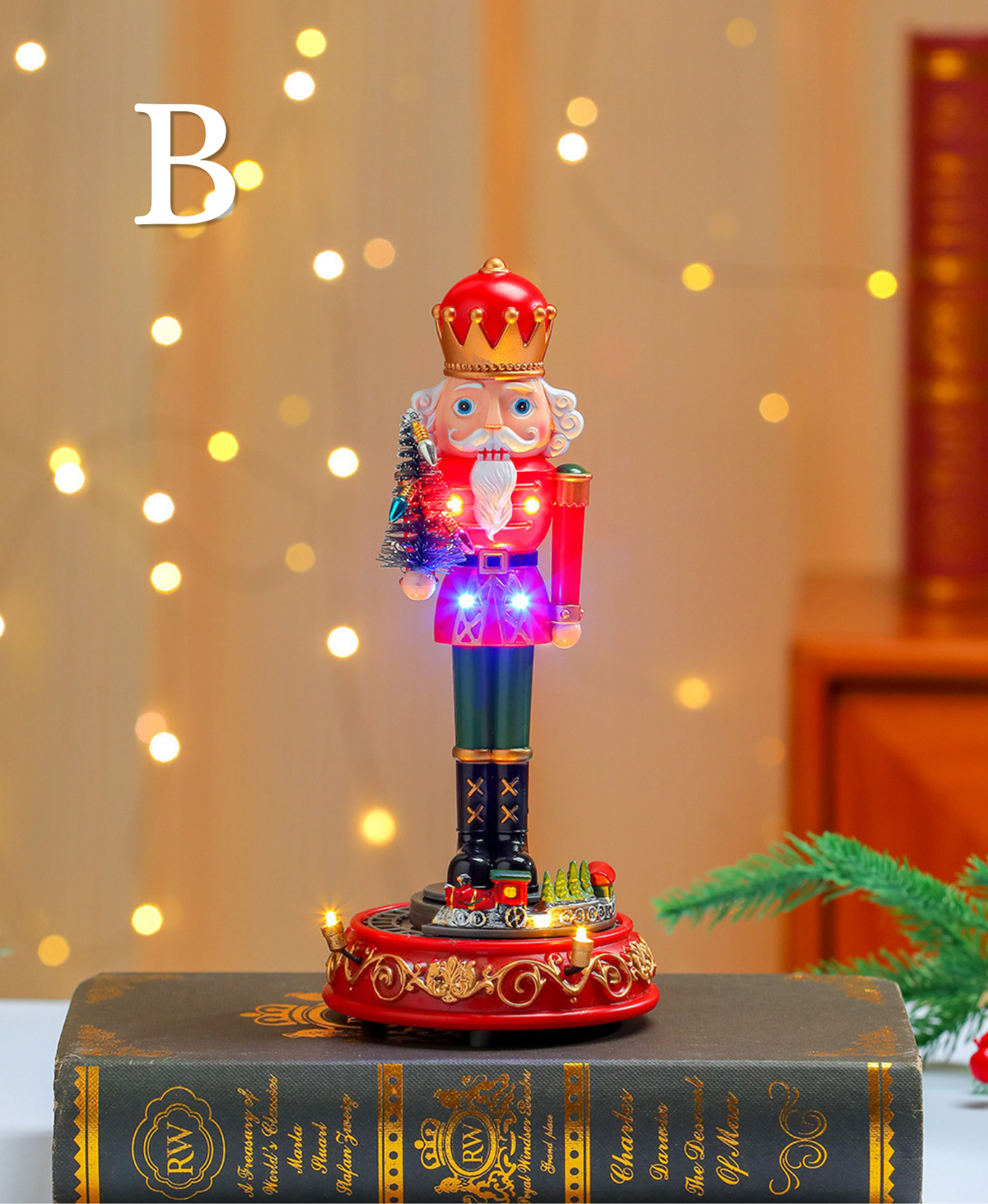 Nutcracker Musical Rotating Train
