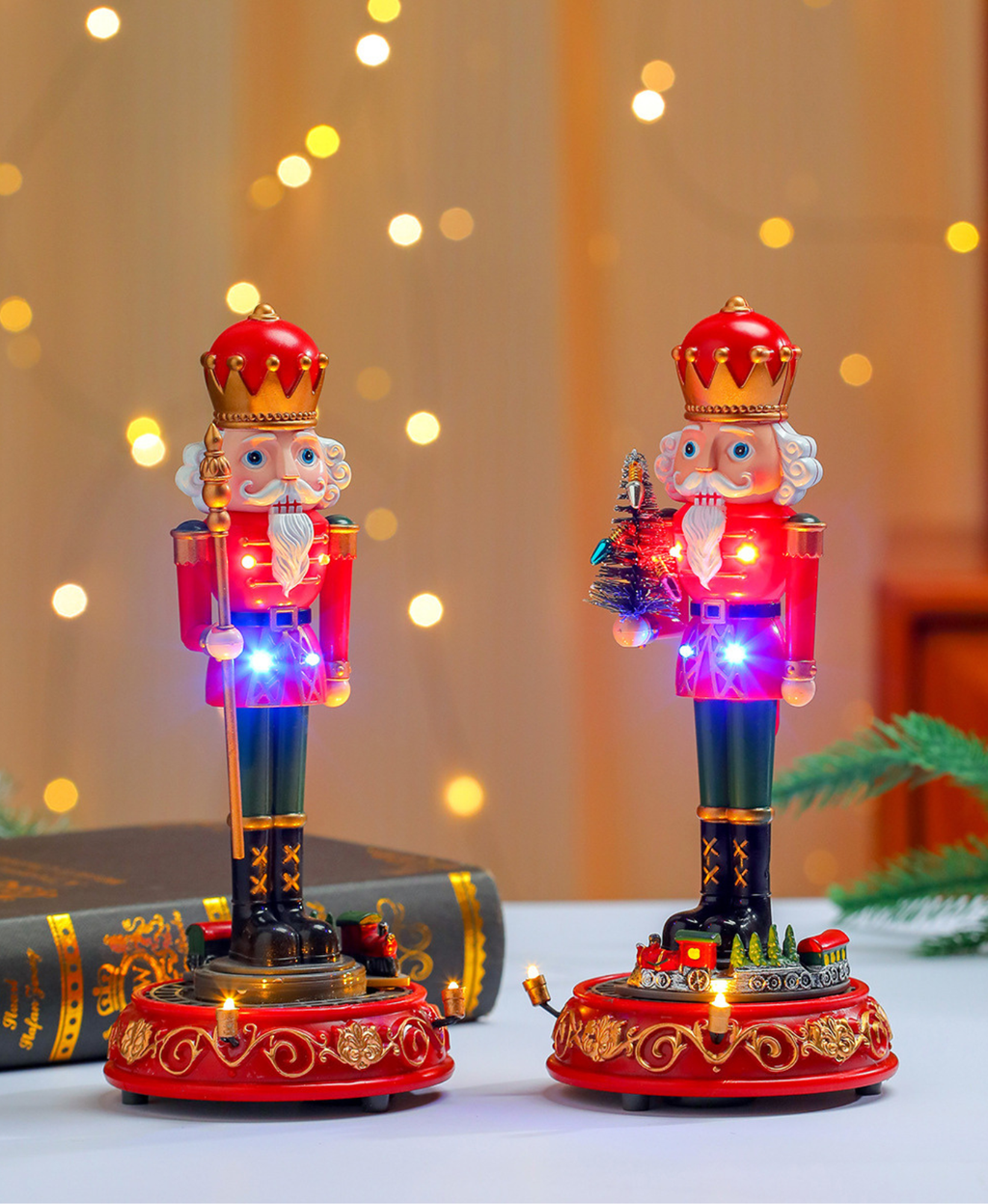 Nutcracker Musical Rotating Train