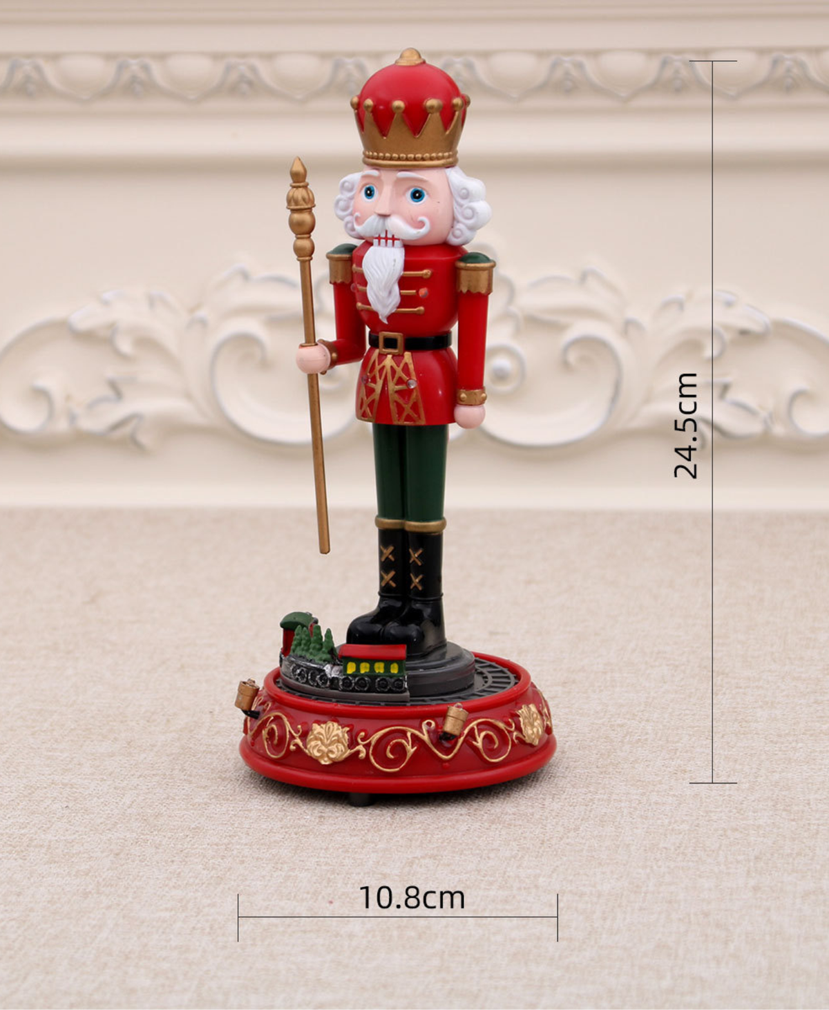 Nutcracker Musical Rotating Train