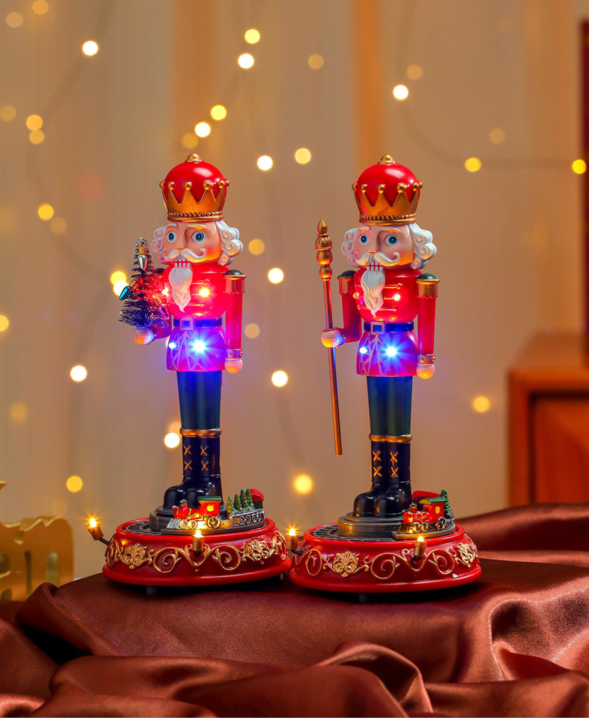 Nutcracker Musical Rotating Train