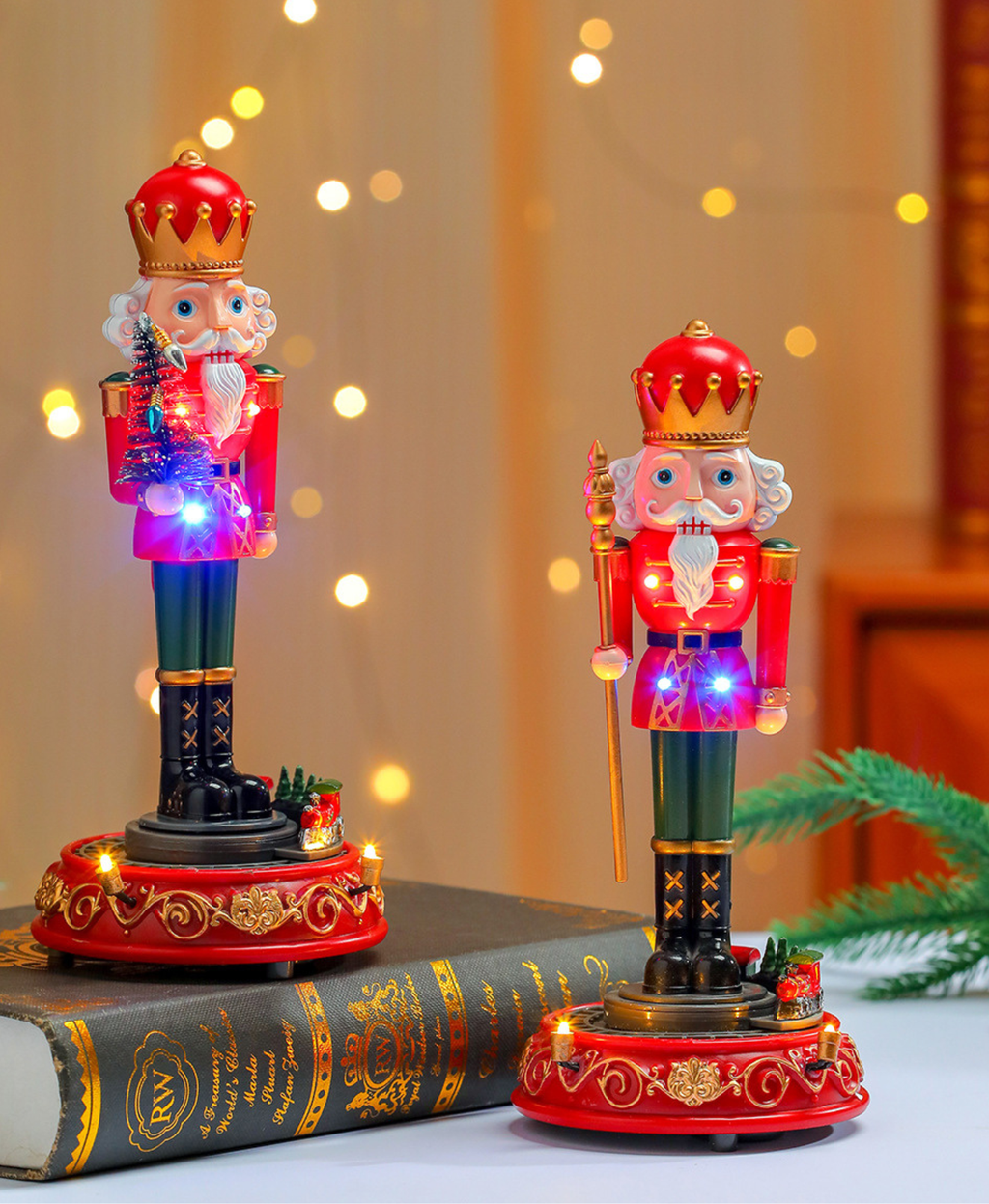 Nutcracker Musical Rotating Train