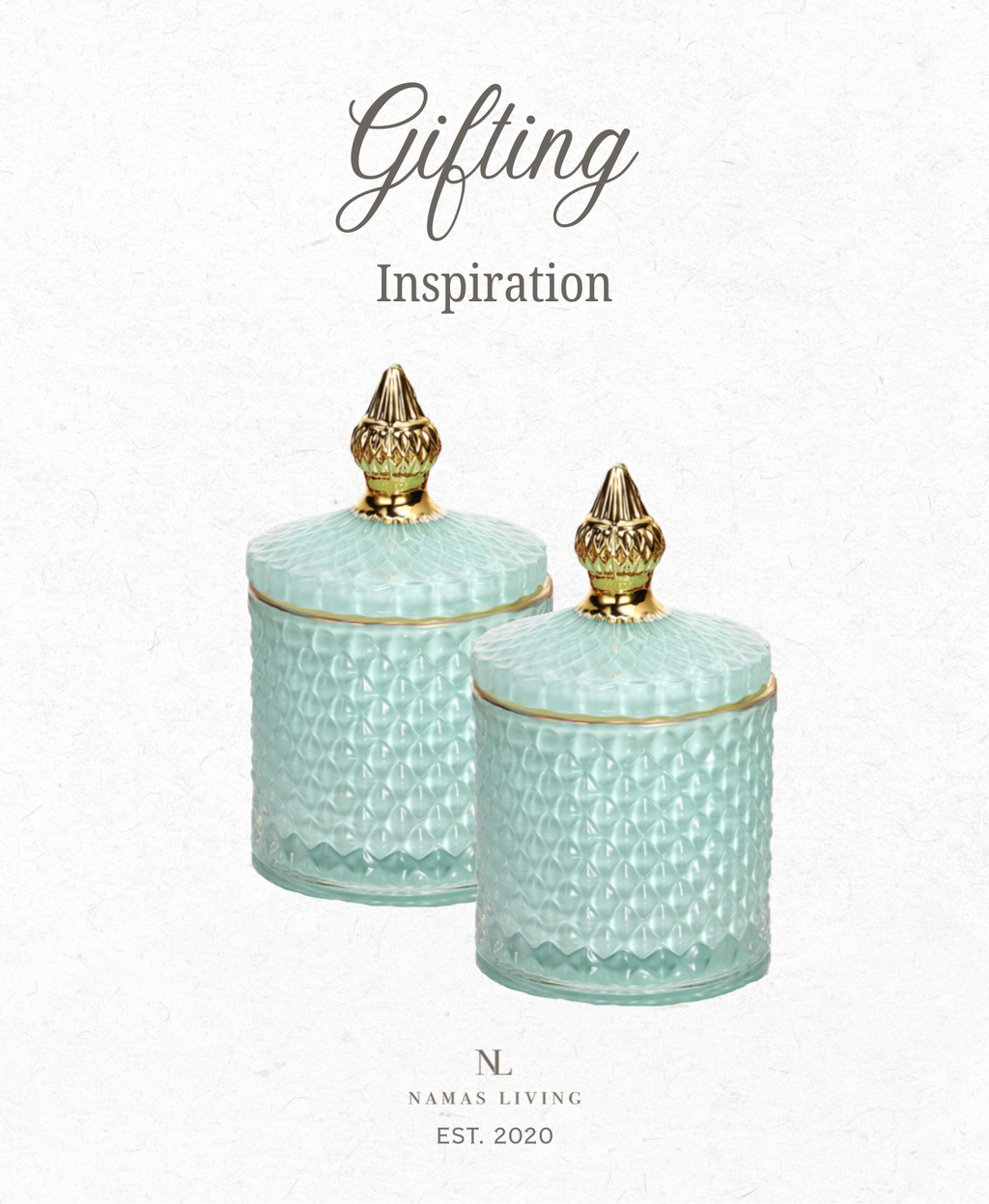 GIFTING INSPIRATION - Acqua Glass Storage Jar