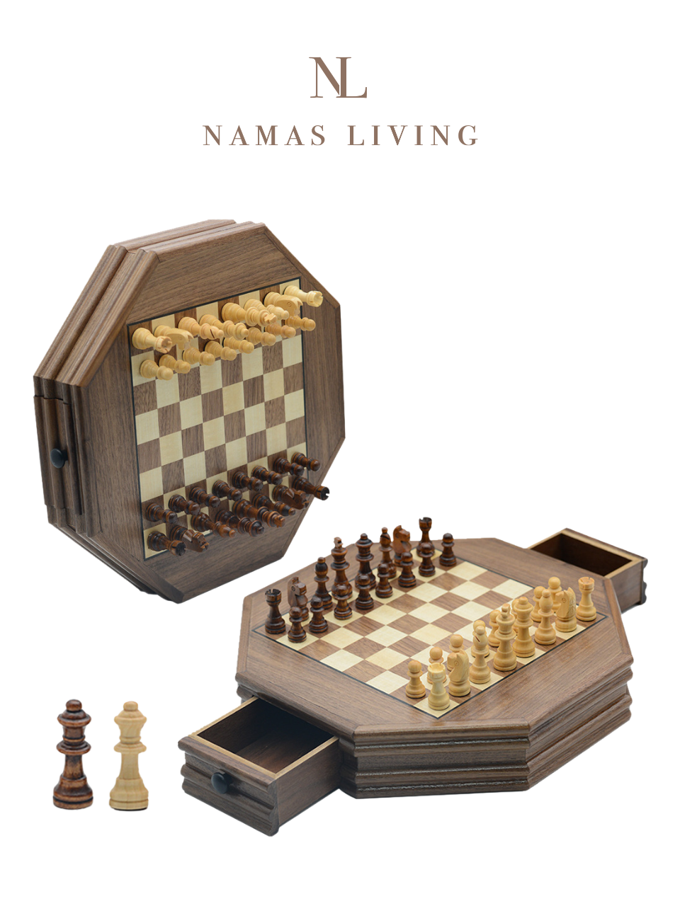 Premium Real Wood Chess Board