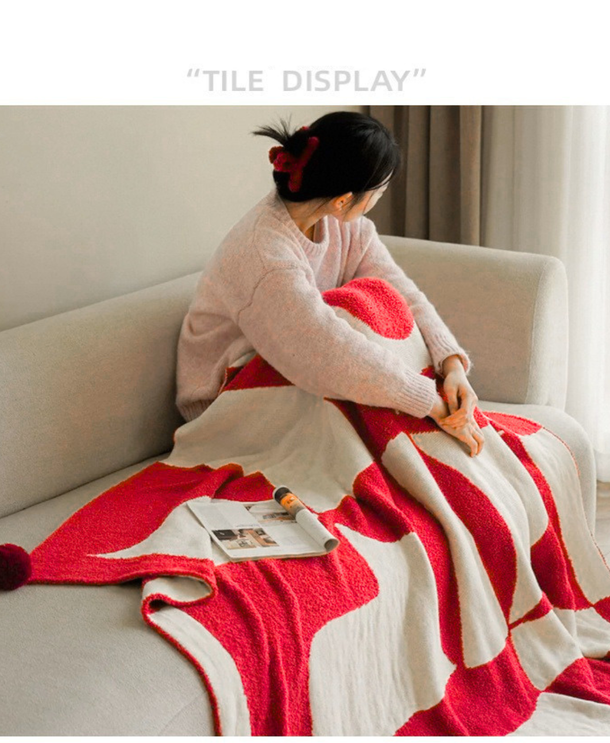 Modern Abstract Throw Blanket
