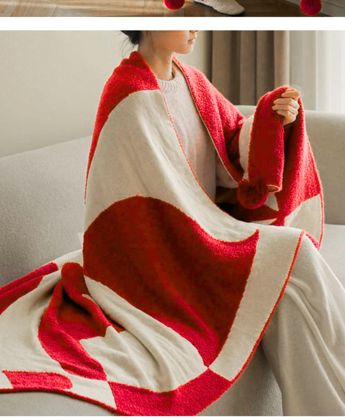 Modern Abstract Throw Blanket