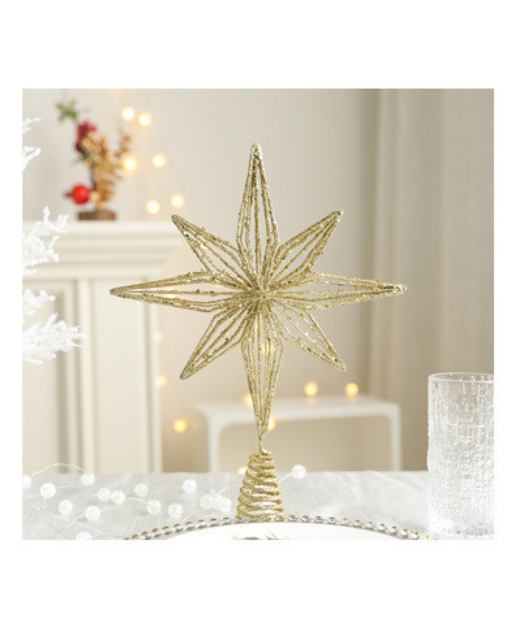 Sparkling Star Christmas Tree Topper