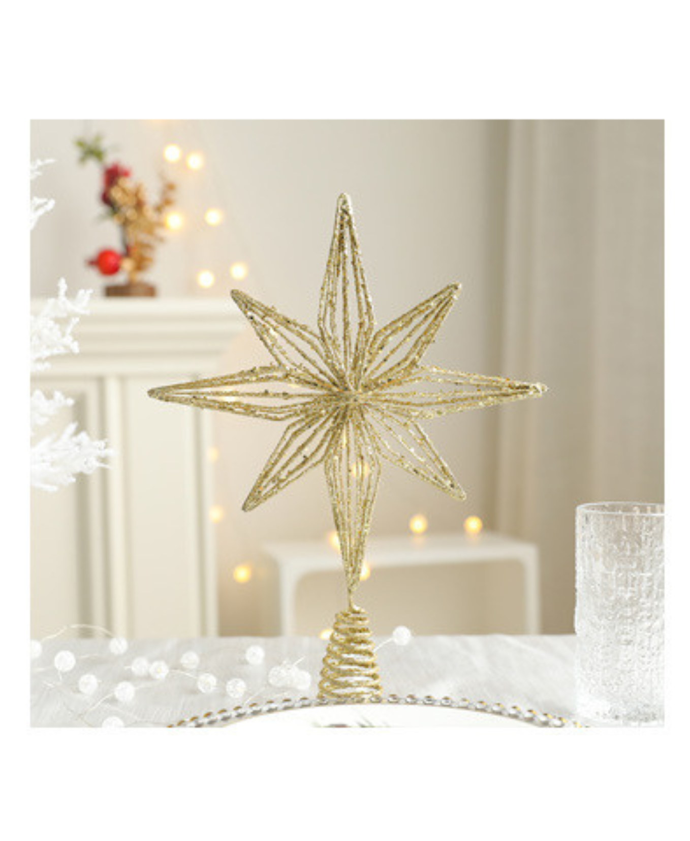 Sparkling Star Christmas Tree Topper