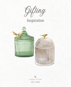 GIFTING INSPIRATION - Crystal  Glass Storage Jar
