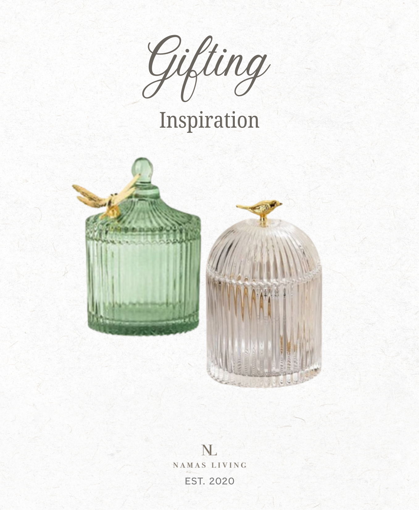GIFTING INSPIRATION - Crystal  Glass Storage Jar