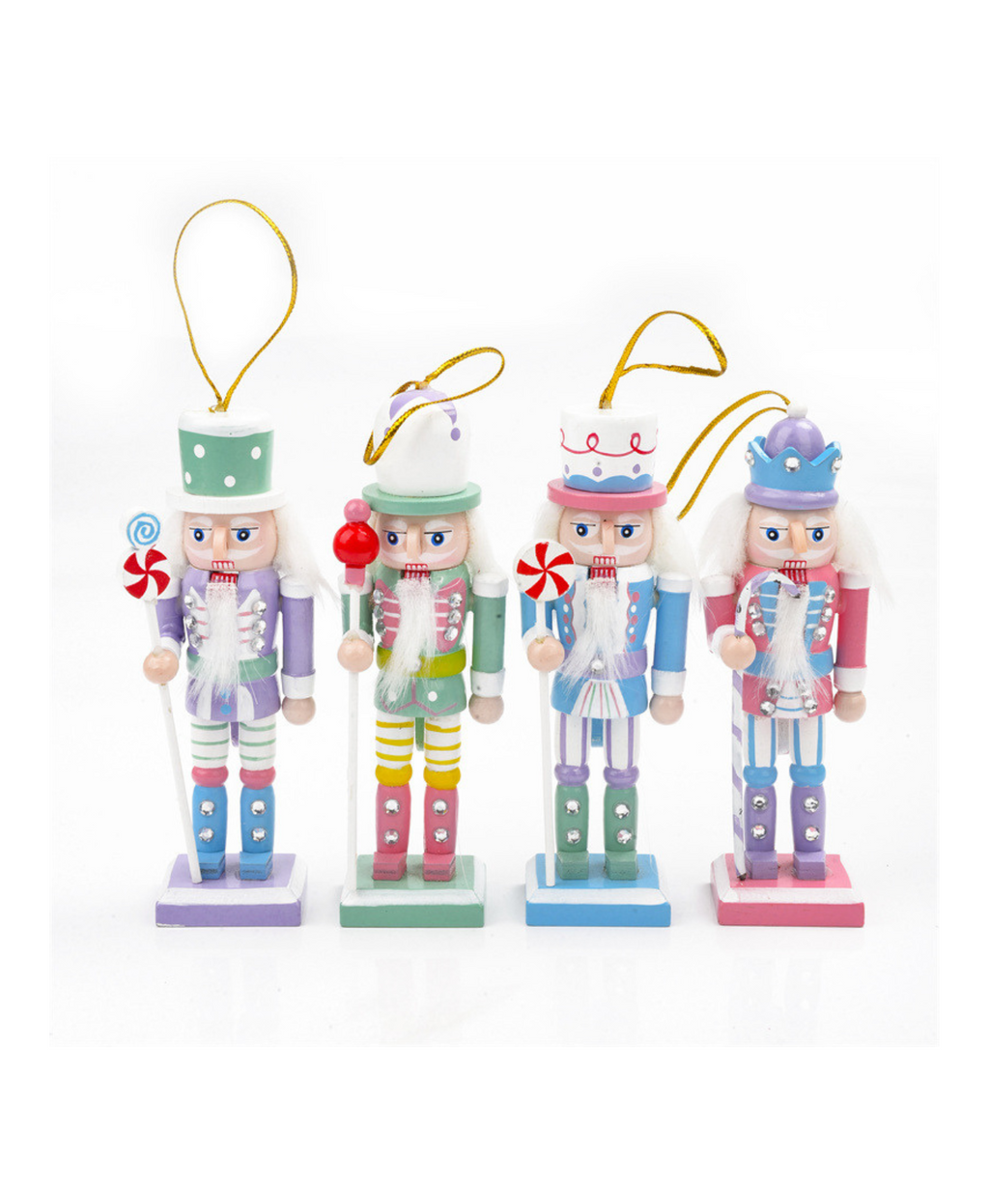 Pastel Macaroon Candy Nutcrackers Set