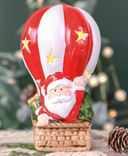 Santa Hot Air Balloon LED Ornament