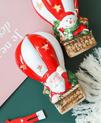Santa Hot Air Balloon LED Ornament