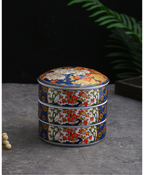 Japanese Peony & Bird Stack Box