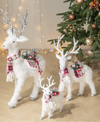 Holiday Elk Decoration Ornament Set