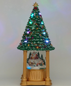Christmas Village Tree Music Box