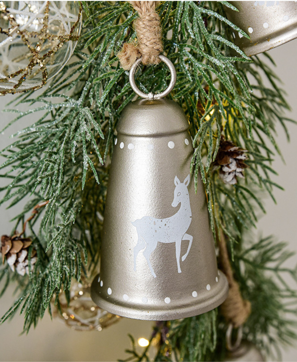 Vintage Metal Bell Ornament