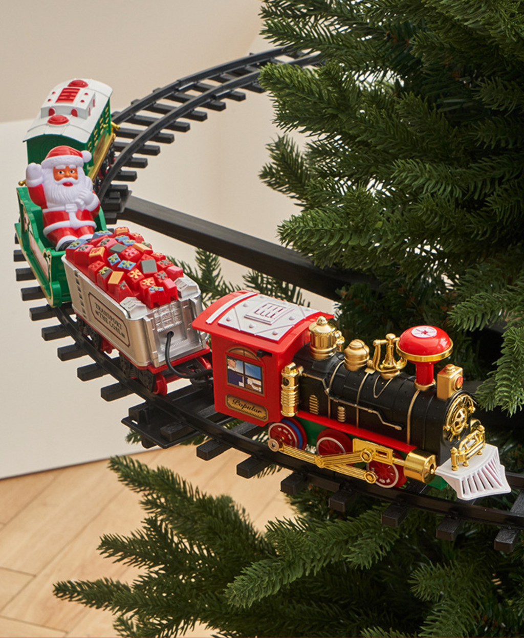 Santa’s Freight Tree Train - Suspended Rail Edition