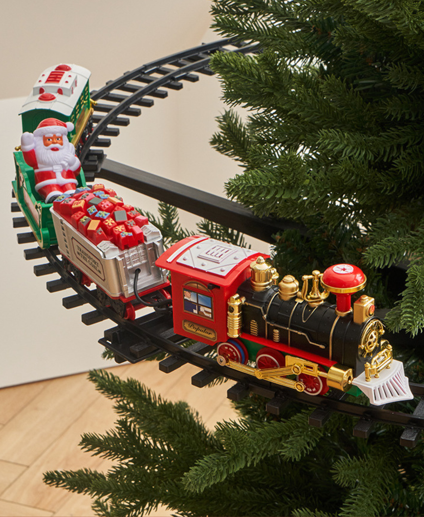 Santa’s Freight Tree Train - Suspended Rail Edition