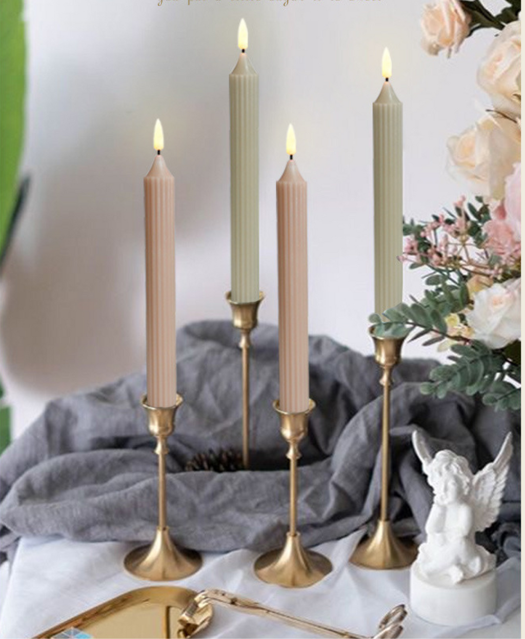 Morandi Classic LED Candle Set