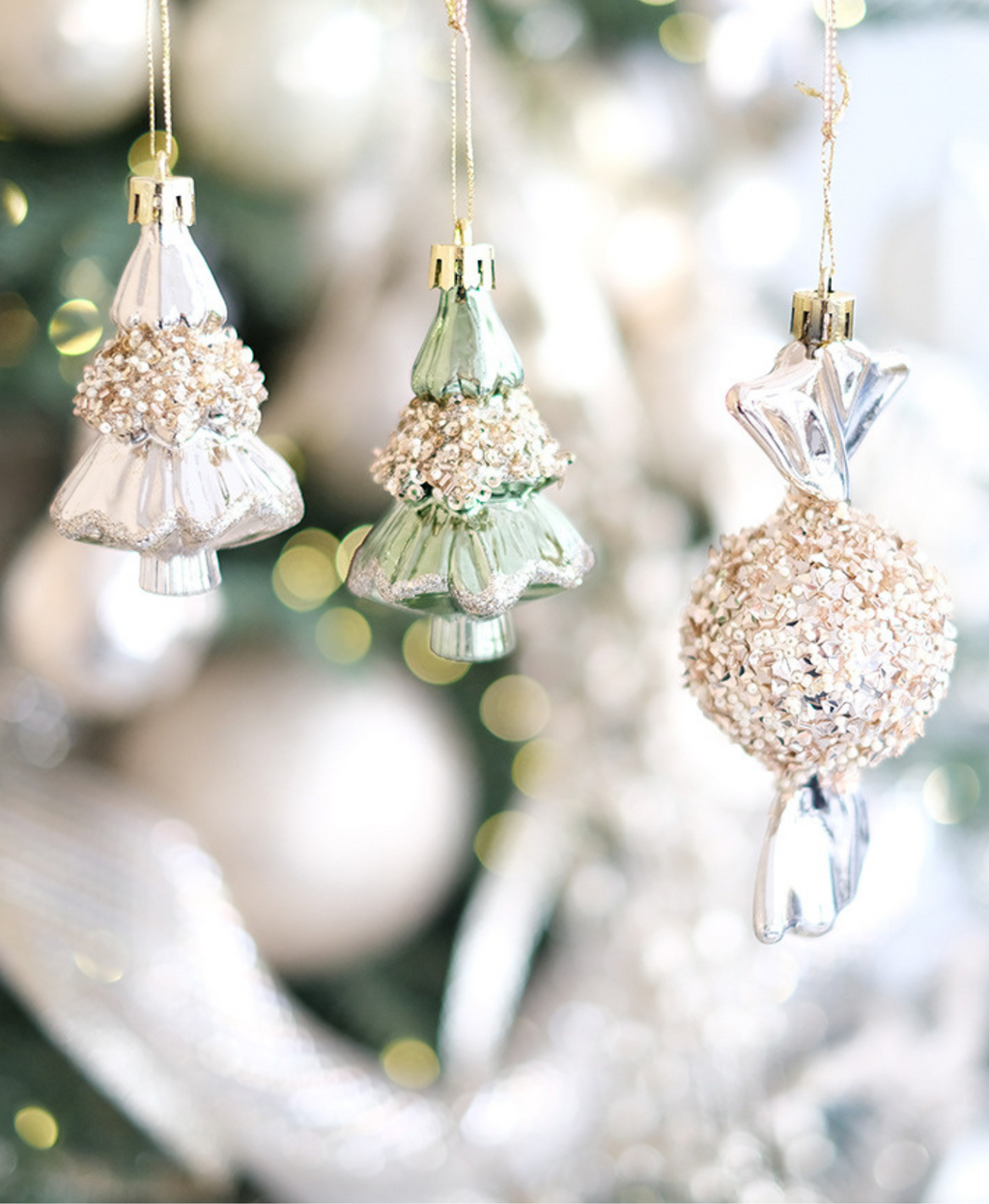 Champagne Mint Charm Set