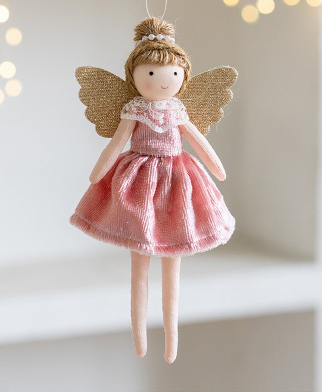 Blushing Charm Angel Ornament