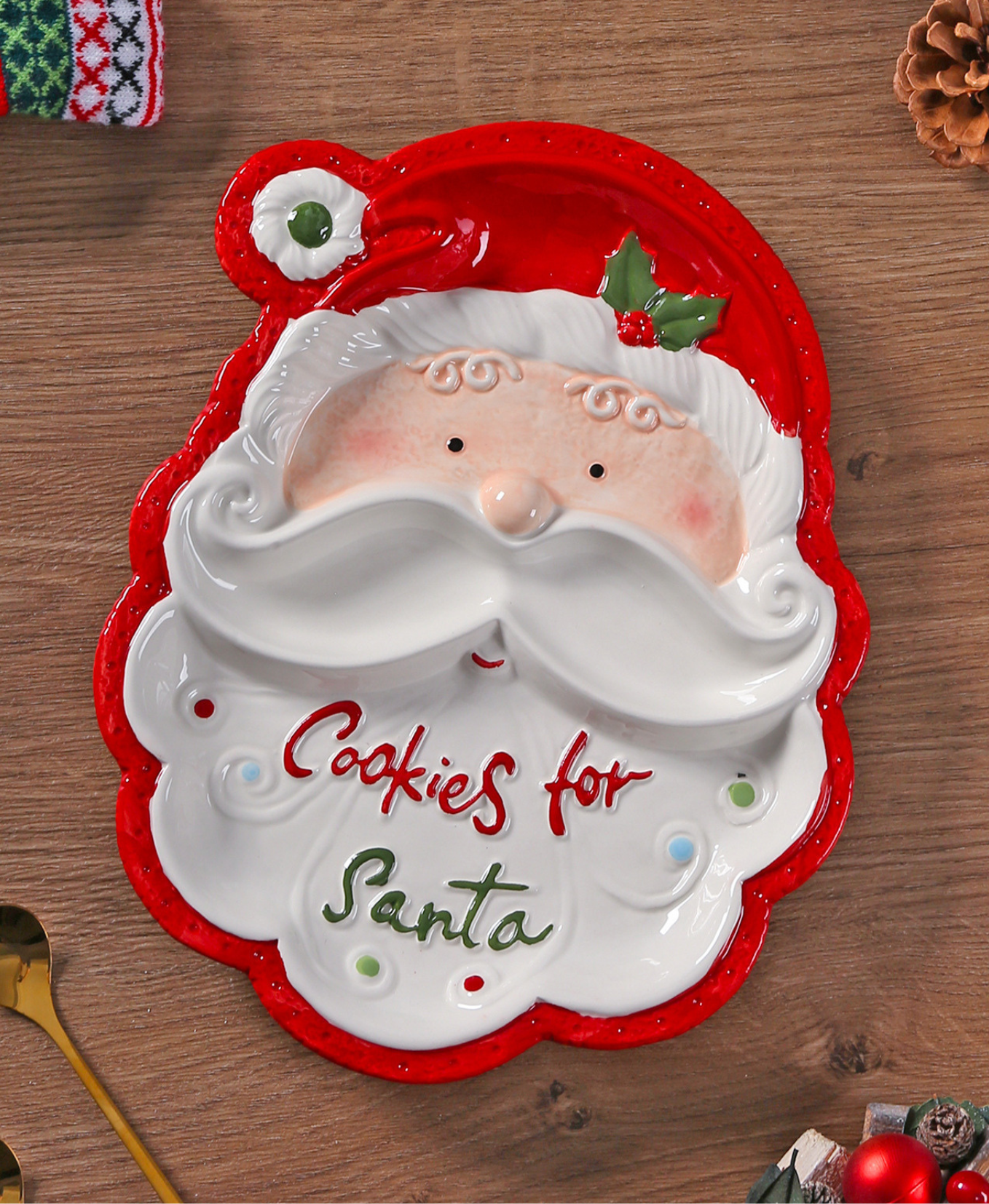 Santa Breakfast & Dessert Plate