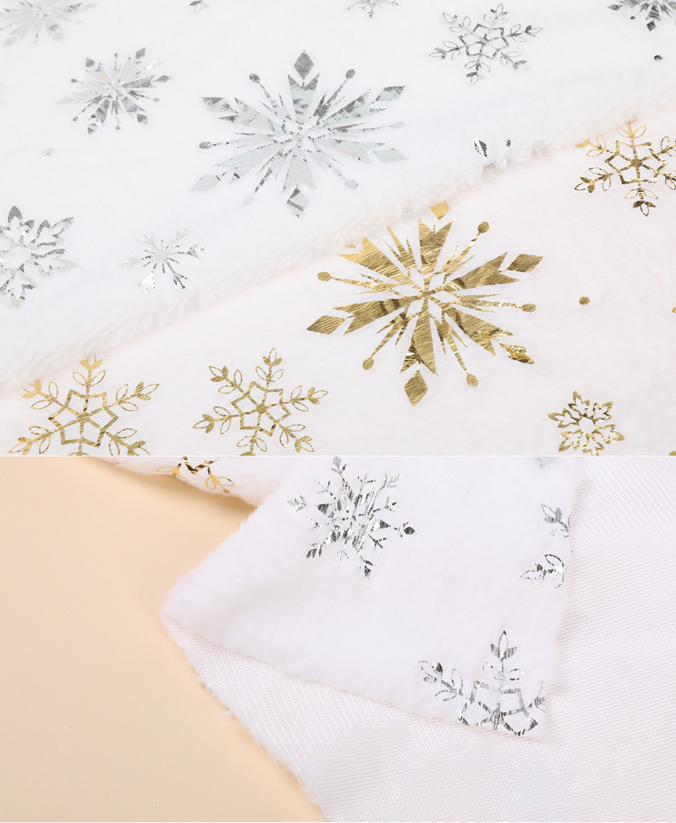 White Snowflake Tree Skirt