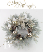 Minted Grace Holiday Wreath
