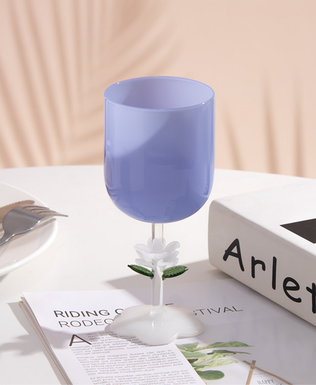 GIFTING INSPIRATION - Blue Jade Bloom Wine Glass