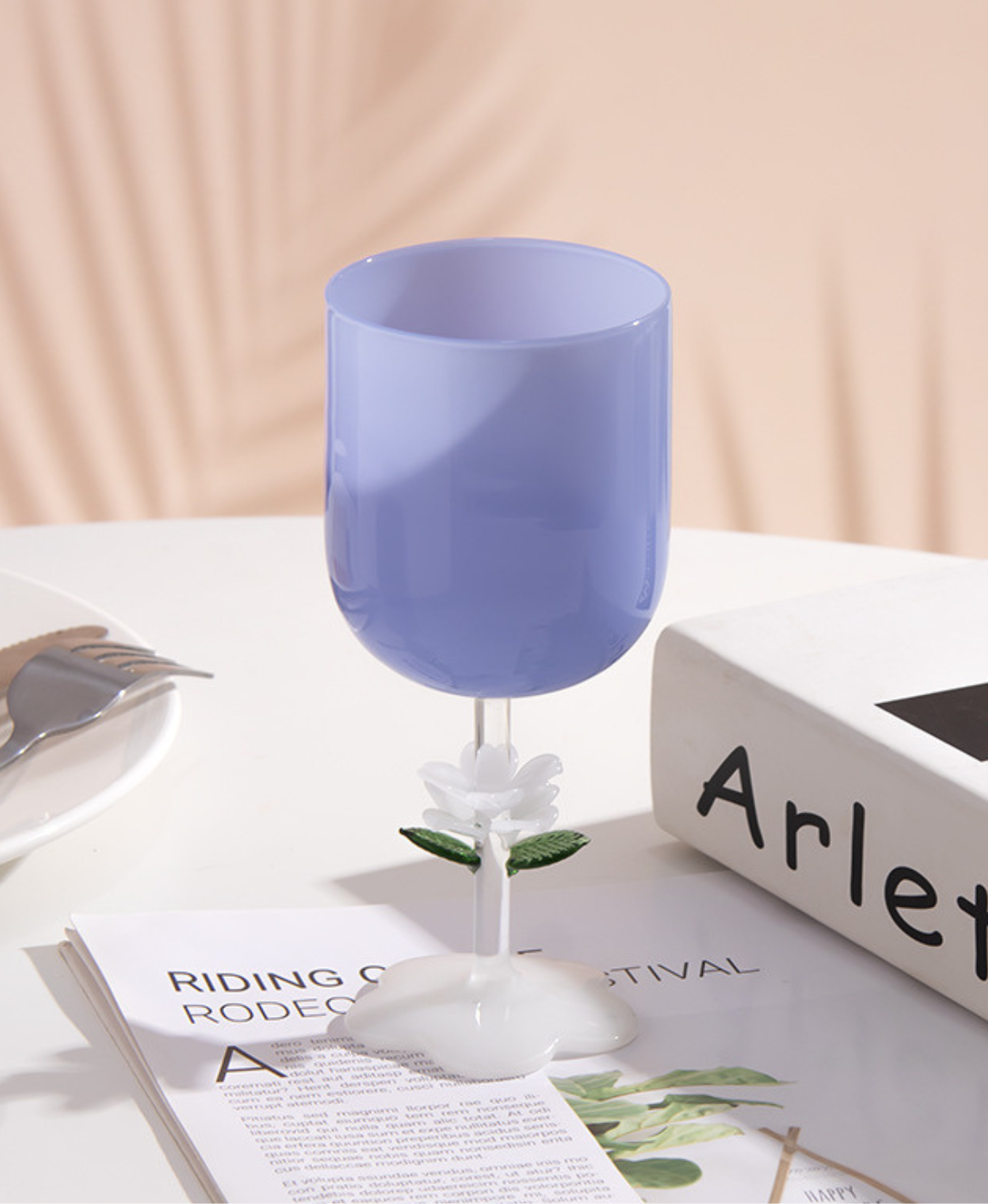 GIFTING INSPIRATION - Blue Jade Bloom Wine Glass