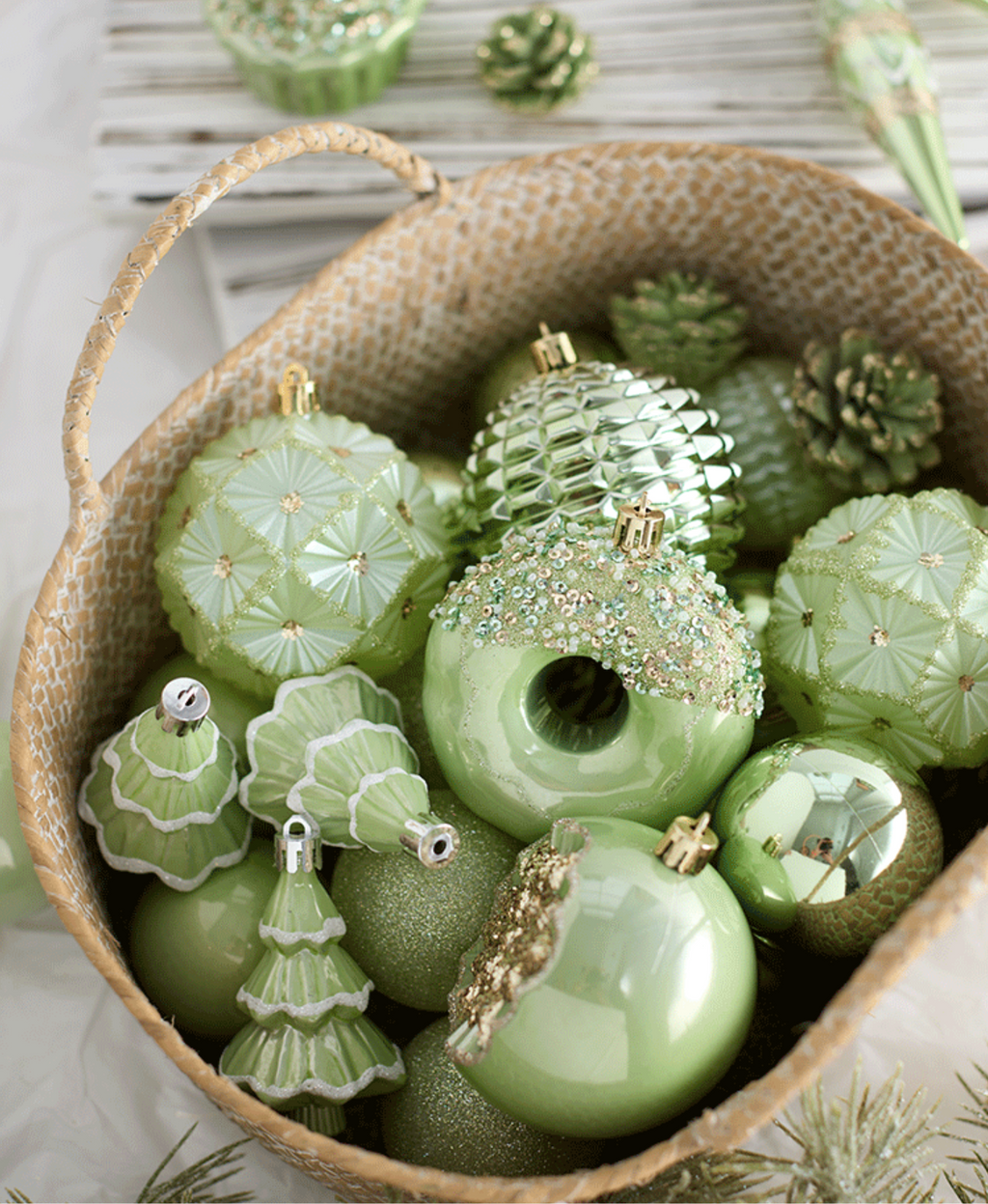 Champagne Mint Charm Set