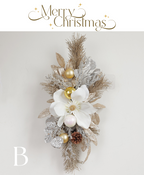 White & Gold Magnolia Wreath