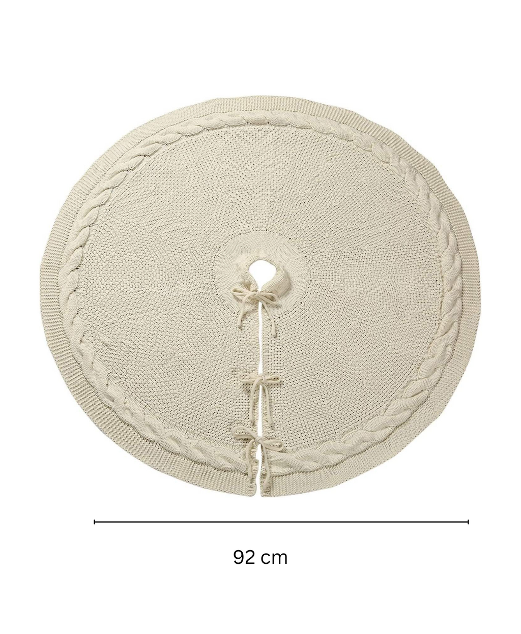Classic Knit Christmas Tree Skirt