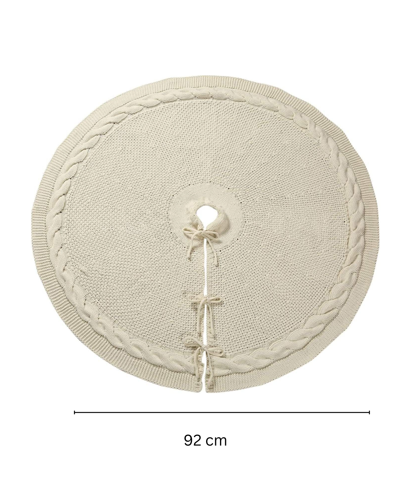 Classic Knit Christmas Tree Skirt