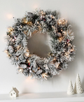 Icy Pine Christmas Wreath