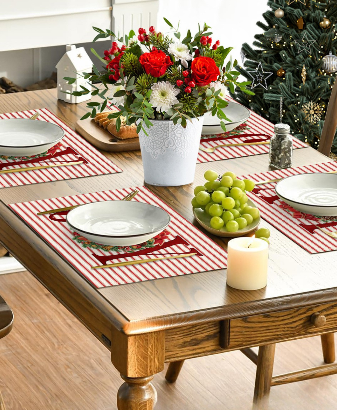 Christmas Dining Placemats Set