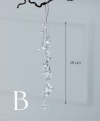Frosted Crystal Christmas Ornament