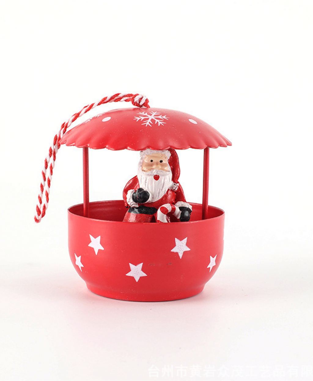 Santa & Snowman Parachute Ornaments