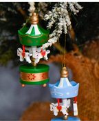 Mini Christmas Carousel Ornament Set