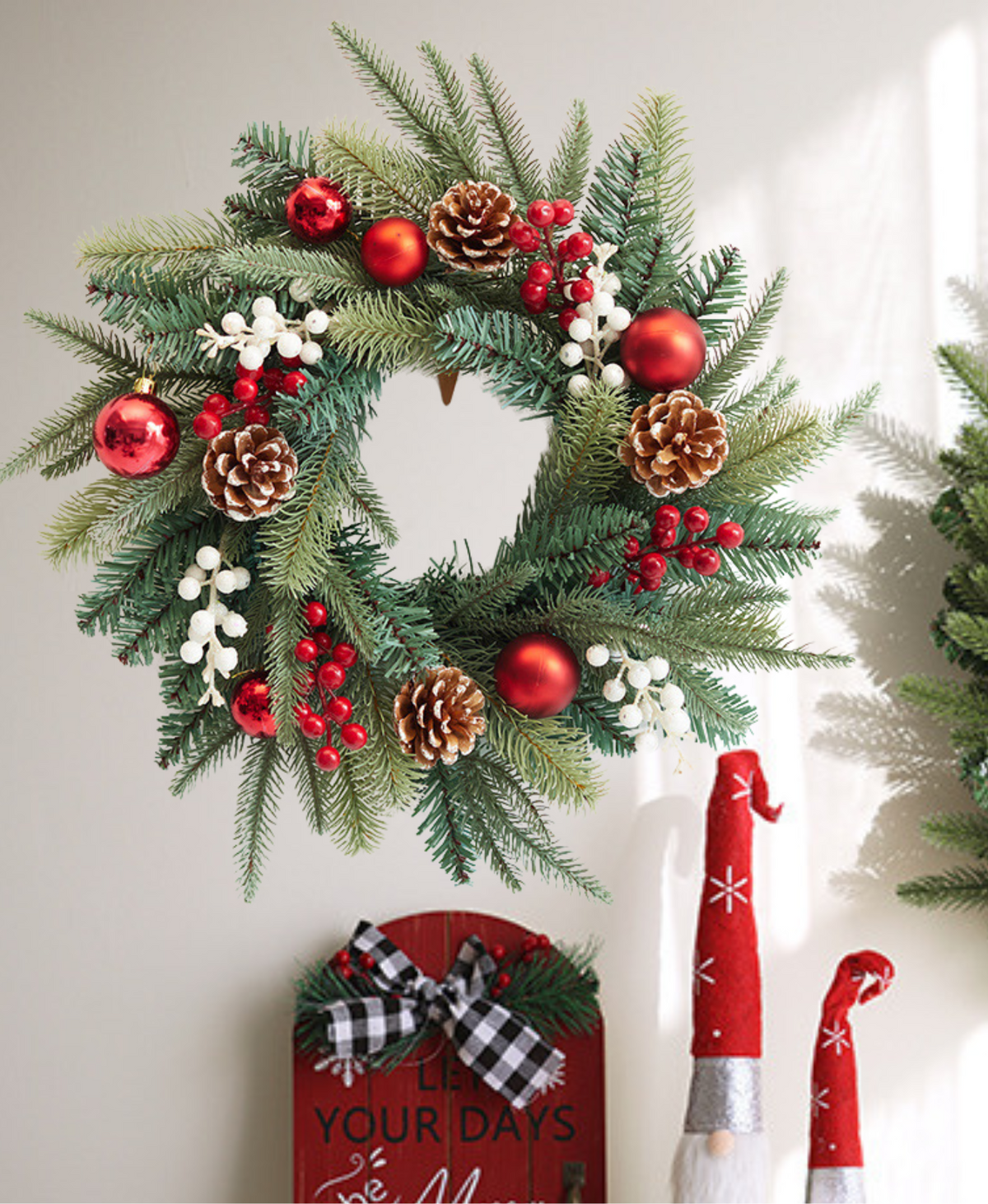 Natural Joy Christmas Wreath