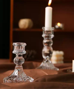 Glass Candleholders