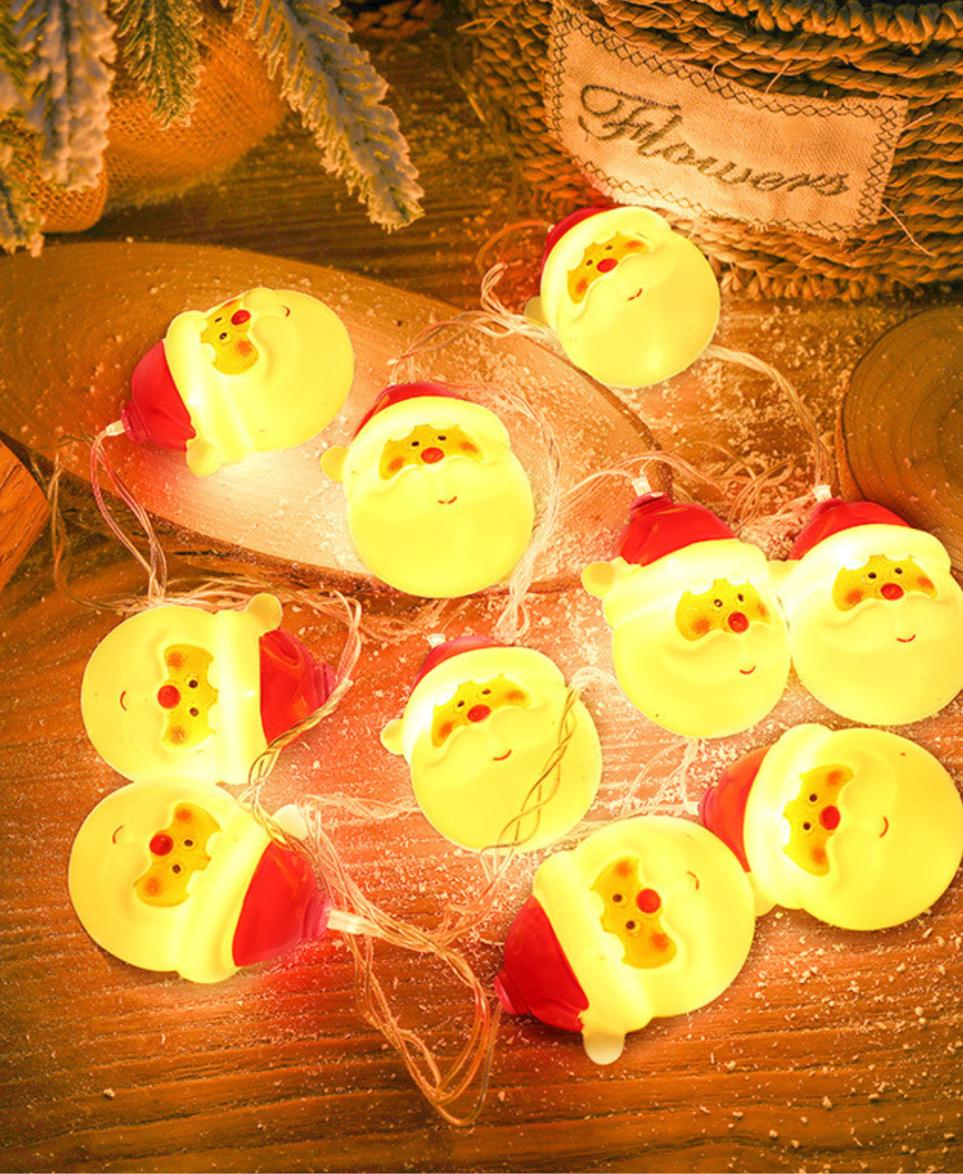 Santa Sparkle LED Light String