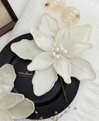 White Christmas Flower Ornament