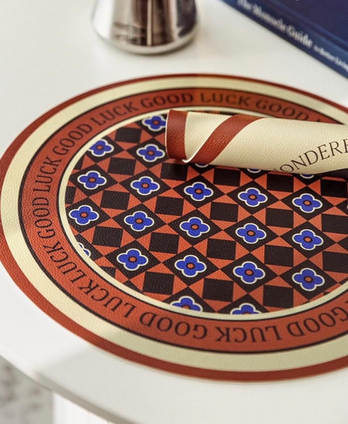 Retro Bloom Round Mat