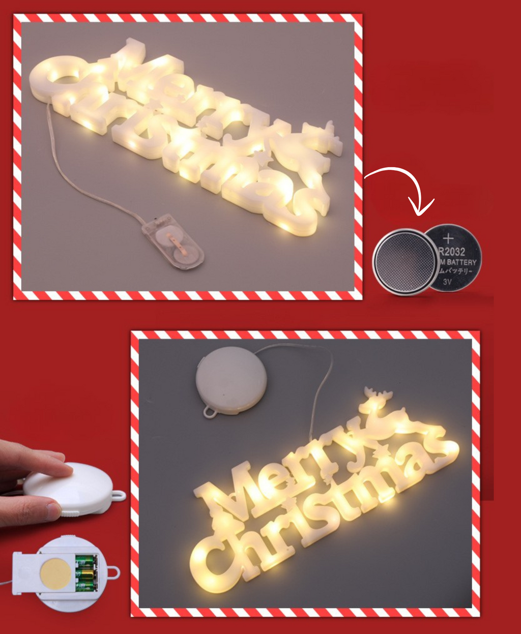 Glow Script Christmas Light